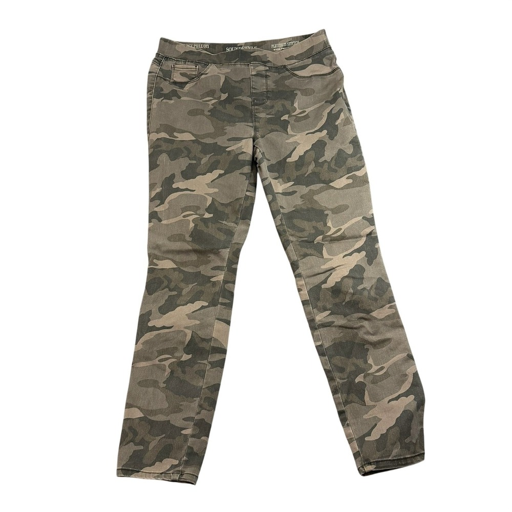 SOUNDSTYLE NY Women‎ Camo Pull AnklePants Platinum Stretch Slimming Technology